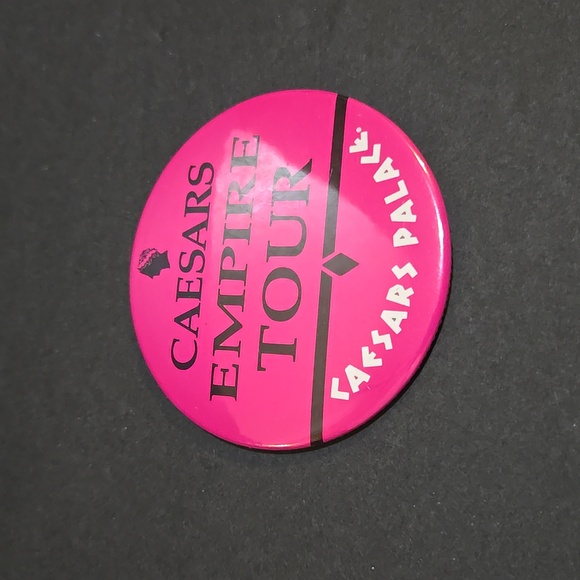 RARE CAESARS PALACE EMPIRE TOUR 3" PIN BUTTON PINBACK - Picture 2 of 5